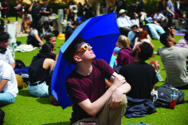 Solarbration watch party at UTA for the total solar eclipse